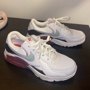 Nike Air Max- White and Maroon Sneakers